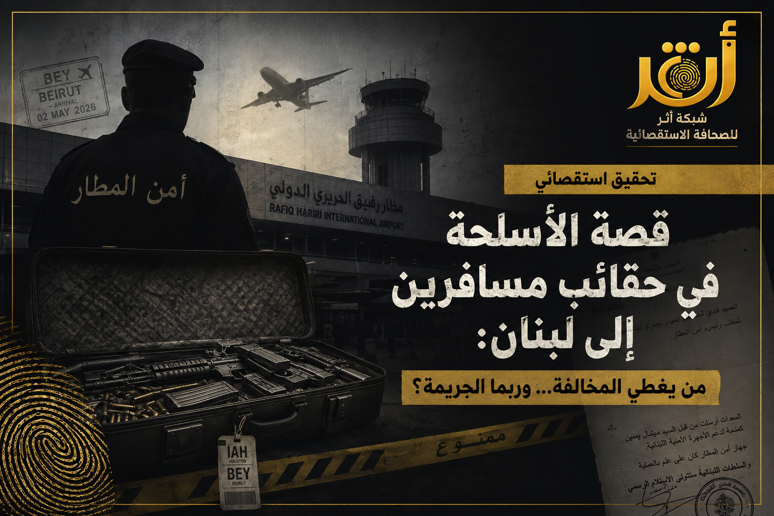 قصة الأسلحة في حقائب المسافرين إلى لبنان
